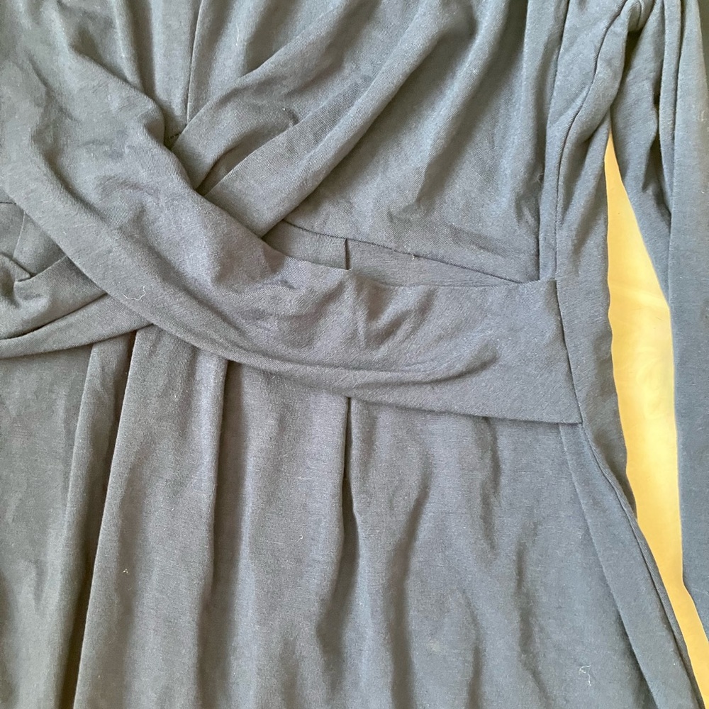 J Jill Evening Blue‎ Wearever Knit Long Sleeve Dress new with tags Medium - Picture 2 of 6